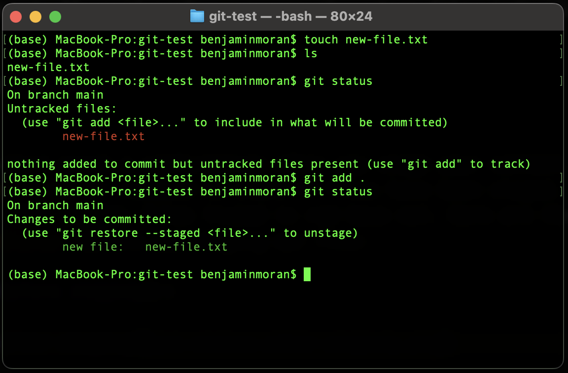 Git staging