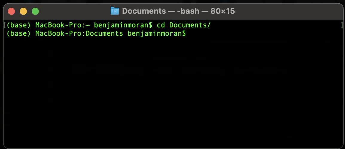 Mac change directory
