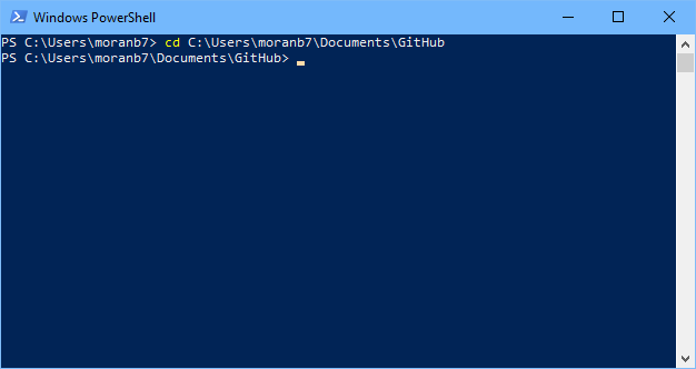 Powershell change absolute directory