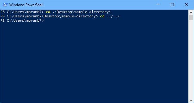 PowerShell change multiple directories