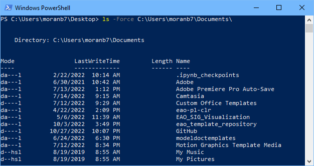 PowerShell List All Contents Absolute