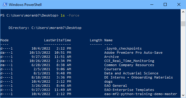 Powershell List All Contents Relative