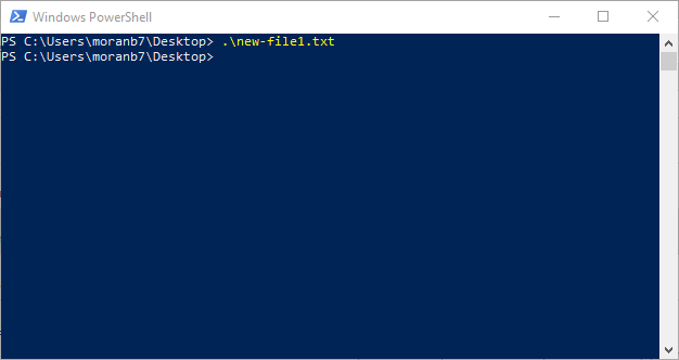 PowerShell open file